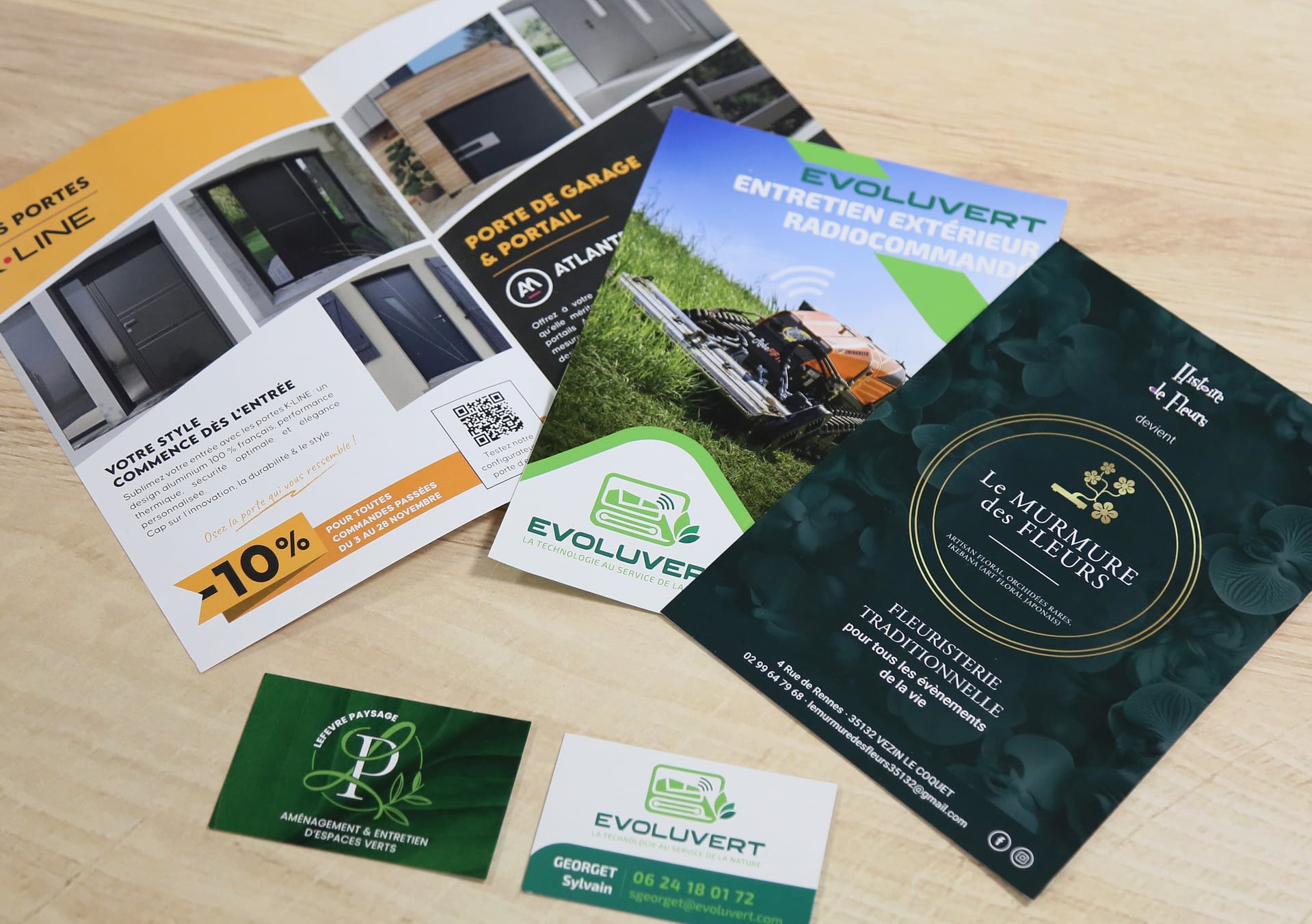 Dépliants, flyers et cartes de visite imprimés par ID PUB