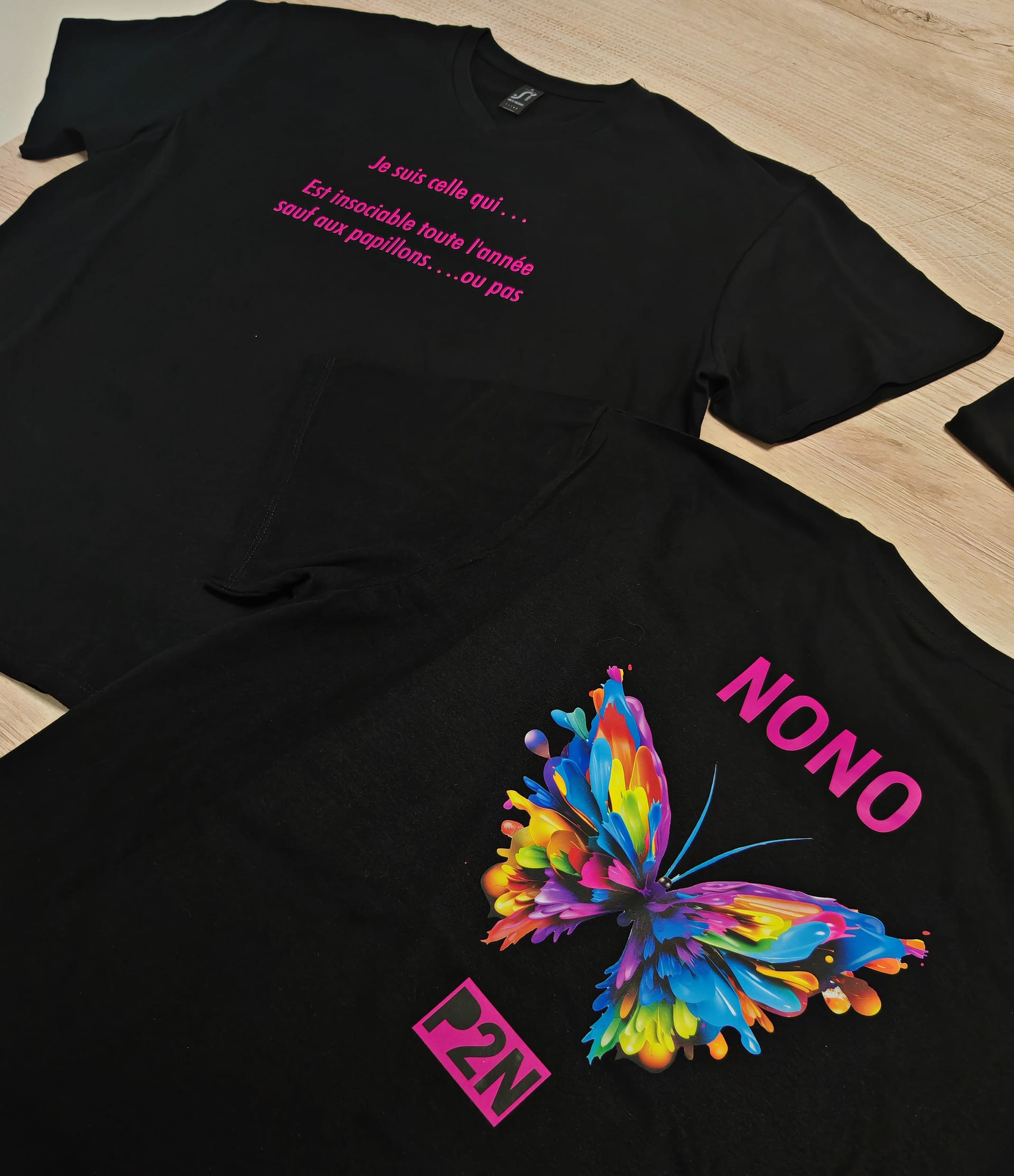 T-shirt imprimé papillon coloré Nono à Vitré