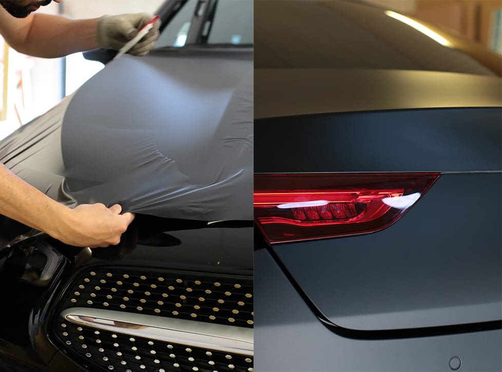 Pose de covering adhésif sur carrosserie par ID PUB à Vitré